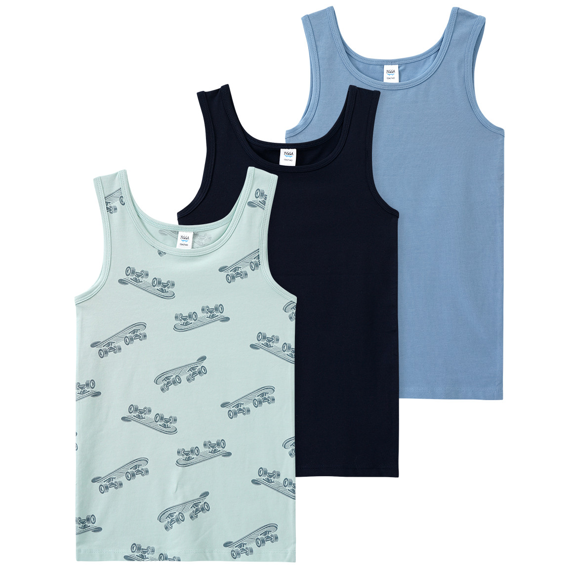 3 Jungen Unterhemden mit Bio-Baumwolle 3 Jungen Unterhemden mit Bio-Baumwolle von Topolino