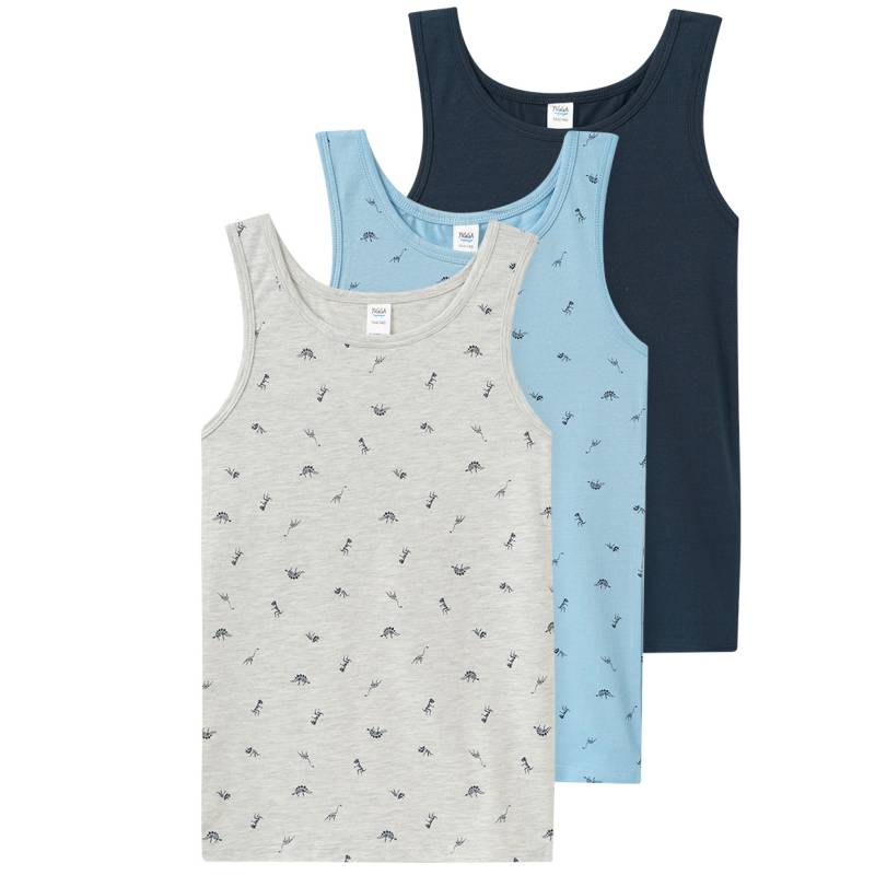 3 Jungen Unterhemden mit Bio-Baumwolle von Topolino