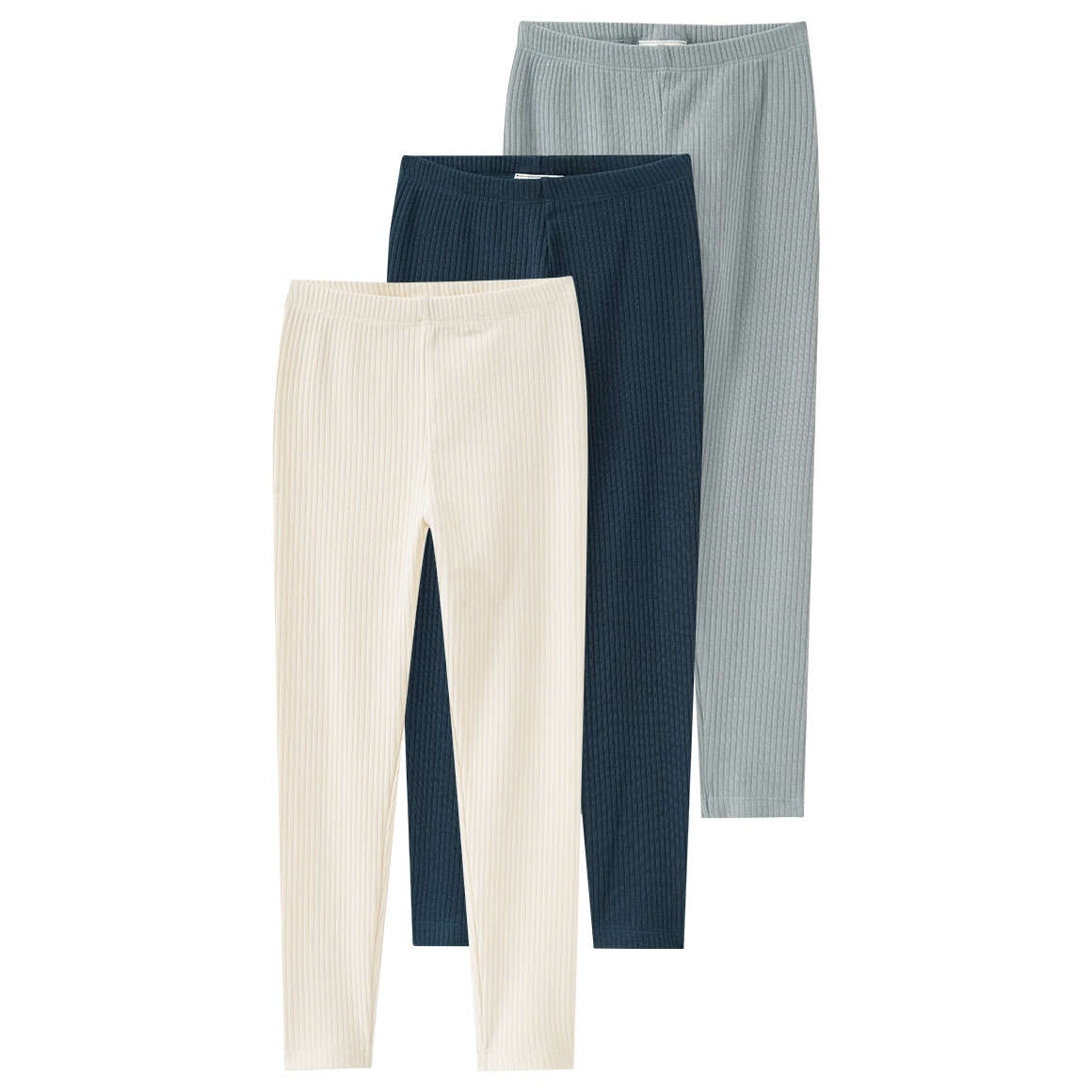 3 Kinder Leggings mit Rippstruktur von Topolino