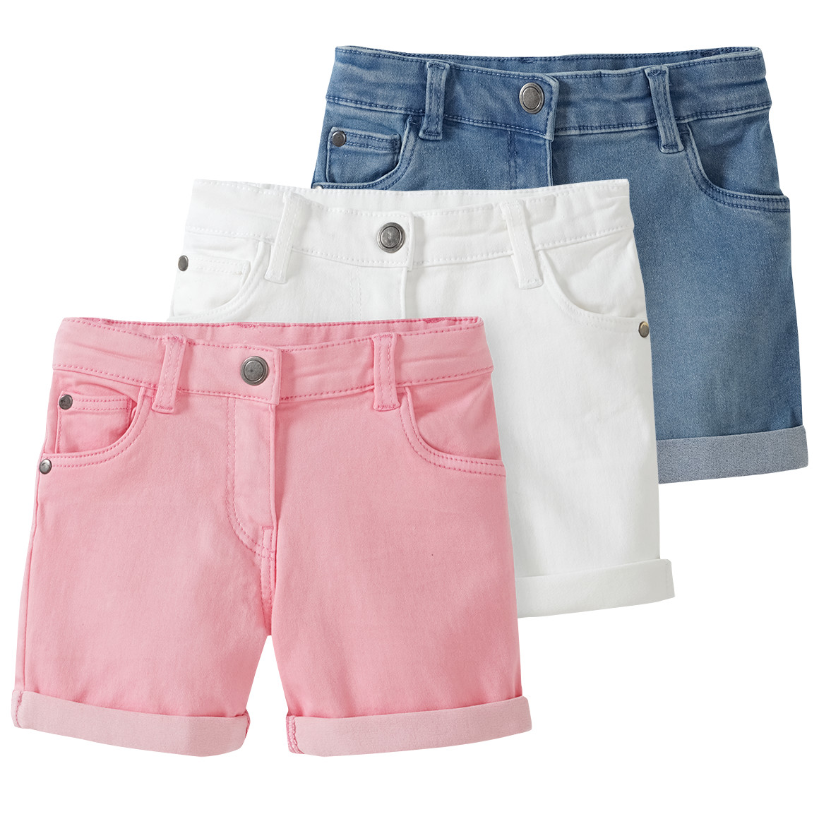 3 Mädchen Jeansshorts im Five-Pocket-Style 3 Mädchen Jeansshorts im Five-Pocket-Style von Topolino