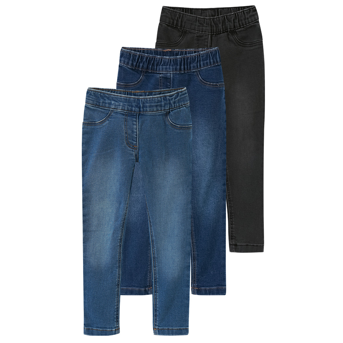 3 Mädchen Jeggings mit Stretch-Bund 3 Mädchen Jeggings mit Stretch-Bund von Topolino