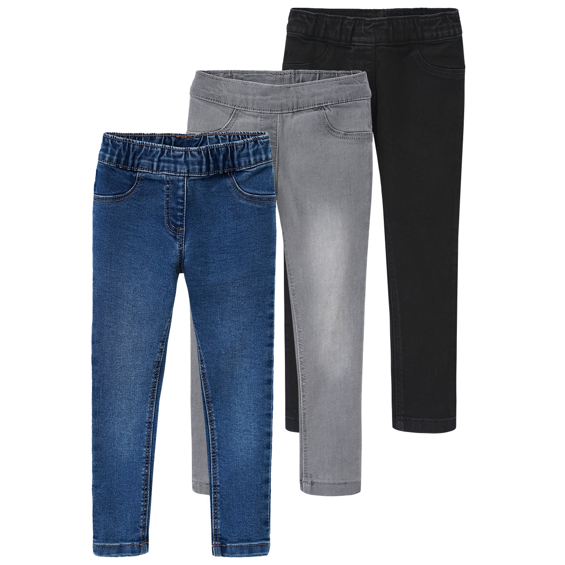3 Mädchen Jeggings mit Stretch-Bund 3 Mädchen Jeggings mit Stretch-Bund von Topolino