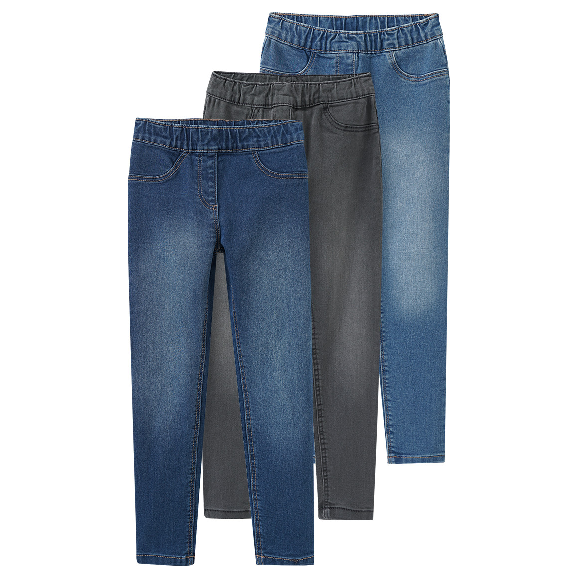 3 Mädchen Jeggings mit Stretch-Bund 3 Mädchen Jeggings mit Stretch-Bund von Topolino