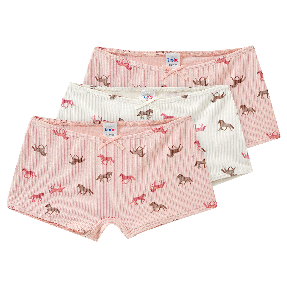 3 Mädchen Pantys mit Pferde-Motiven von Topolino