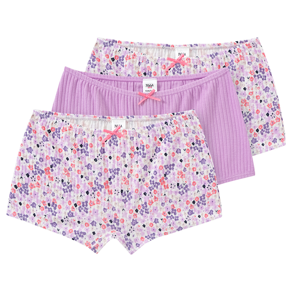 3 Mädchen Pantys mit Rippstruktur von Topolino