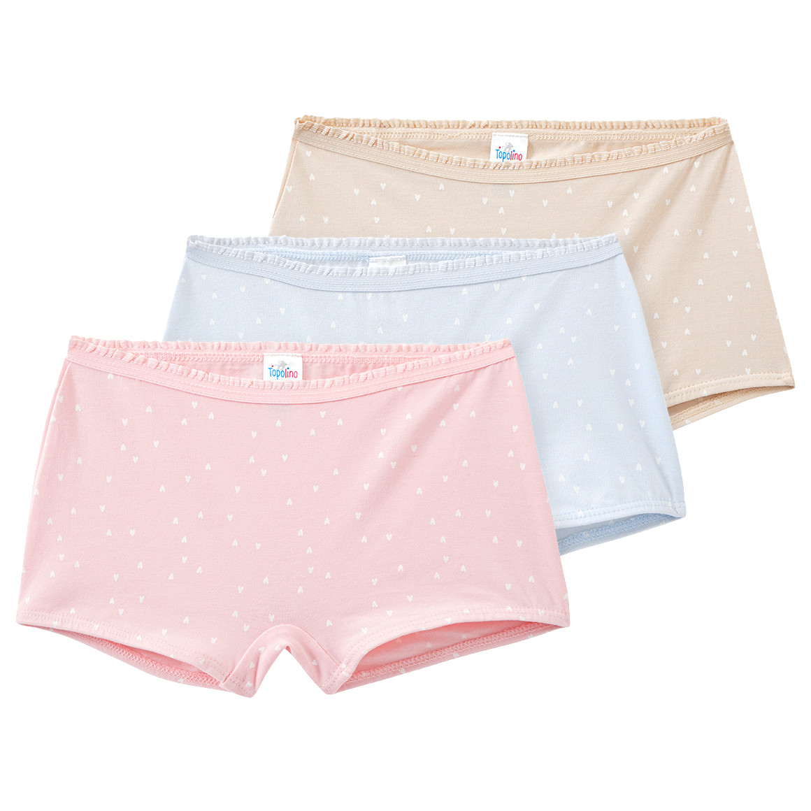 3 Mädchen Pantys mit kleinen Herzen von Topolino