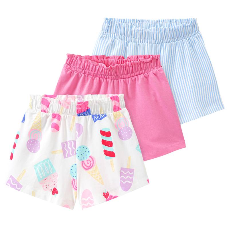 3 Mädchen Shorts mit bunten Motiven von Topolino