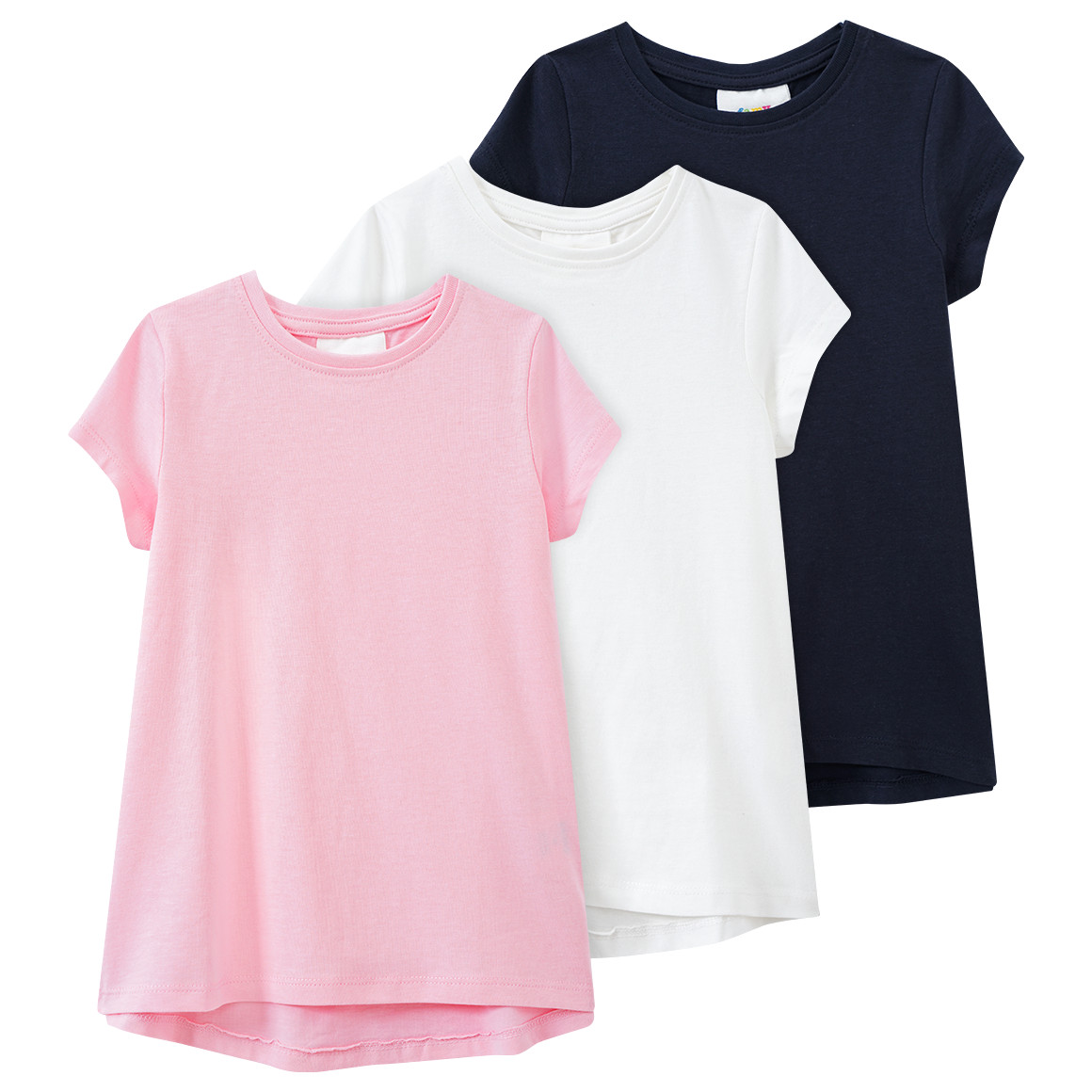 3 Mädchen T-Shirts im Basic-Look 3 Mädchen T-Shirts im Basic-Look von Topolino
