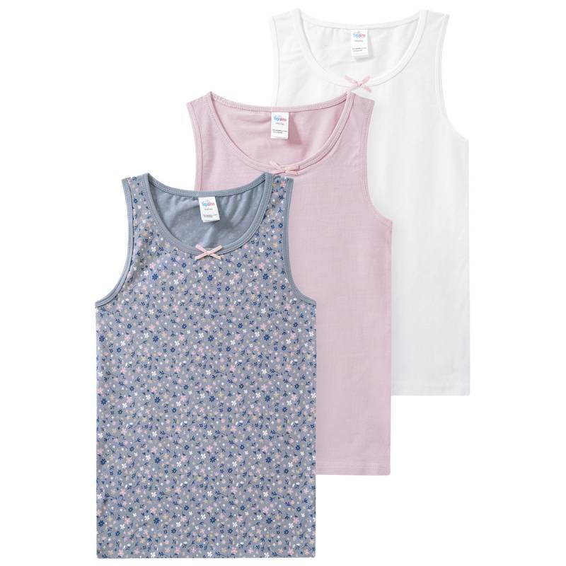 3 Mädchen Unterhemden mit Bio-Baumwolle 3 Mädchen Unterhemden mit Bio-Baumwolle von Topolino