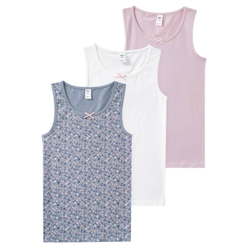 3 Mädchen Unterhemden mit Bio-Baumwolle 3 Mädchen Unterhemden mit Bio-Baumwolle von Topolino