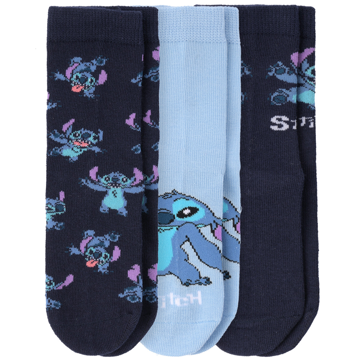 3 Paar Disney Stitch Socken im Set von Topolino