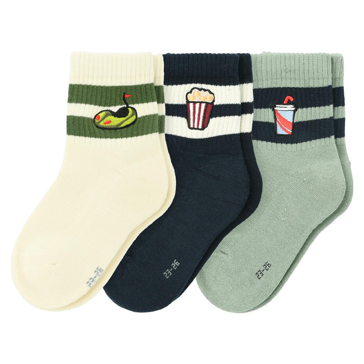 3 Paar Kinder Tennissocken im Set von Topolino