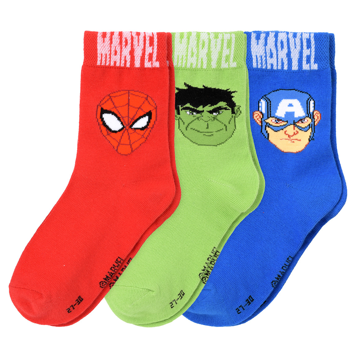3 Paar MARVEL Avengers Socken im Set von Topolino