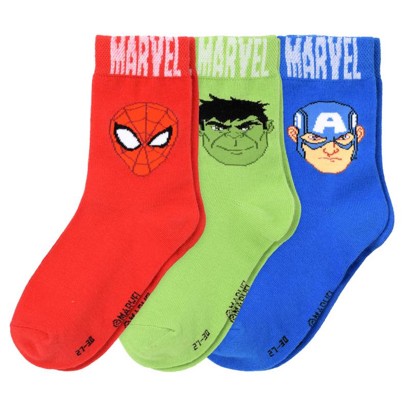 3 Paar MARVEL Avengers Socken im Set von Topolino