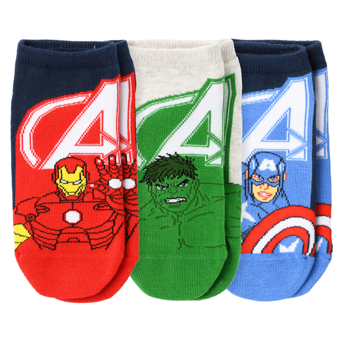3 Paar MARVEL Avengers Socken im Set von Topolino