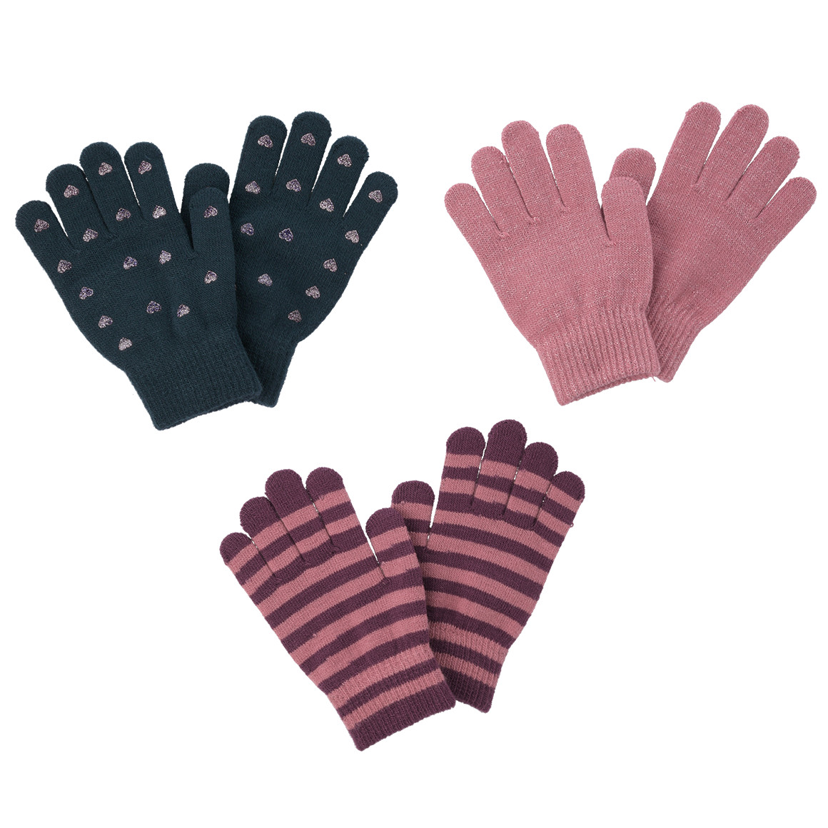 3 Paar Mädchen Handschuhe im Set 3 Paar Mädchen Handschuhe im Set von Topolino