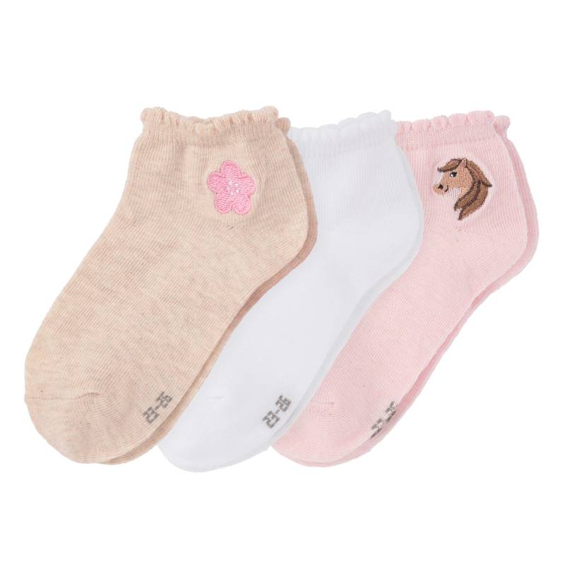 3 Paar Mädchen Sneaker-Socken im Set 3 Paar Mädchen Sneaker-Socken im Set von Topolino