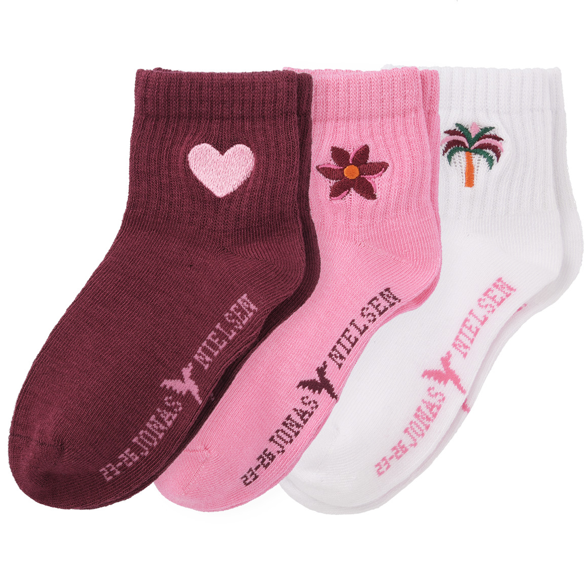 3 Paar Mädchen Socken mit Stickerei von Topolino