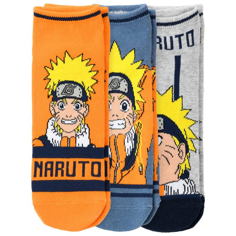 3 Paar Naruto Sneaker-Socken im Set von Topolino