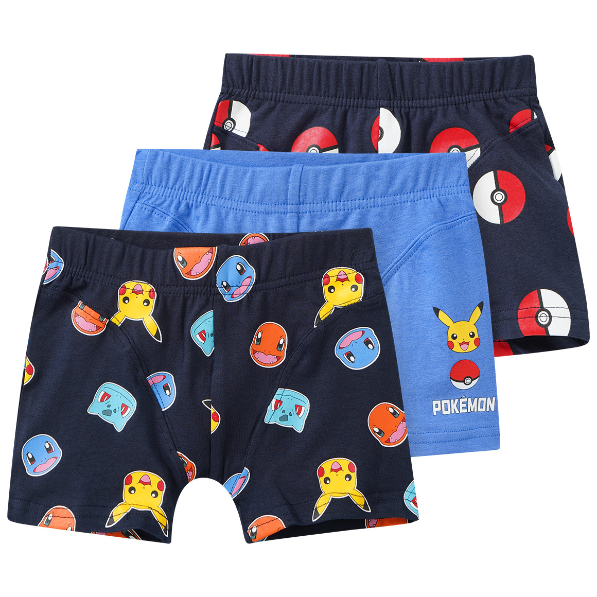 3 Pokémon Boxer mit Prints von Topolino
