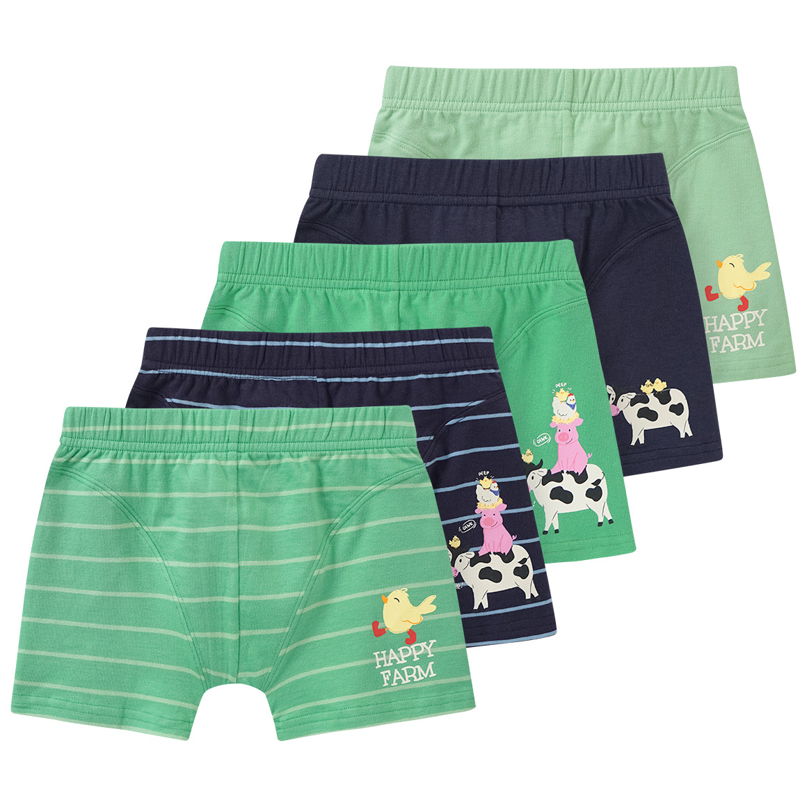 5 Jungen Boxer mit Tier-Motiven 5 Jungen Boxer mit Tier-Motiven von Topolino
