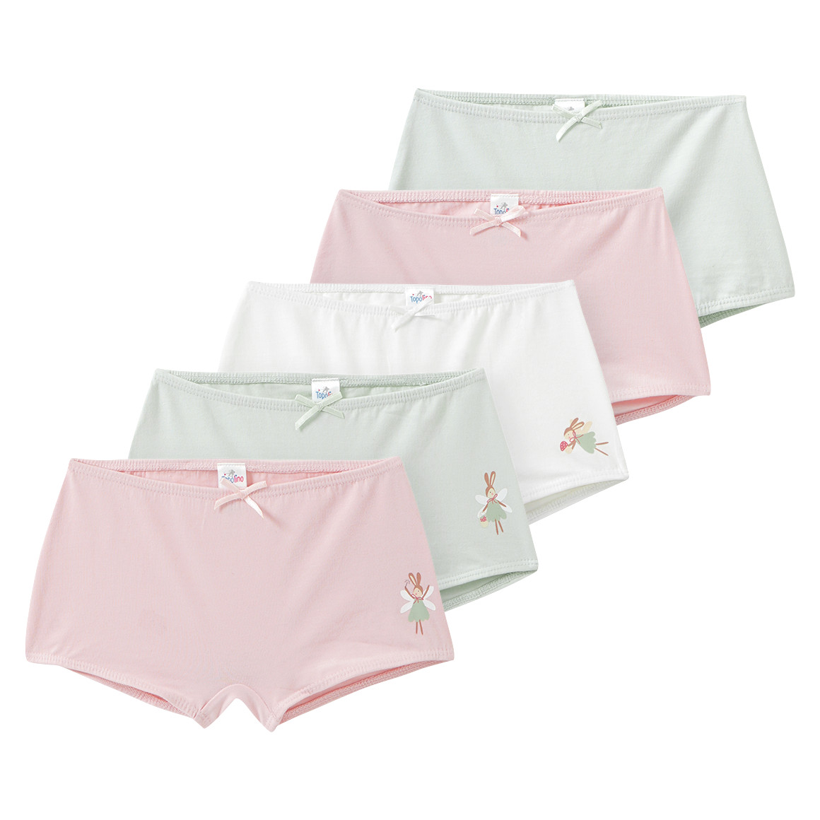 5 Mädchen Pantys mit Bio-Baumwolle 5 Mädchen Pantys mit Bio-Baumwolle von Topolino