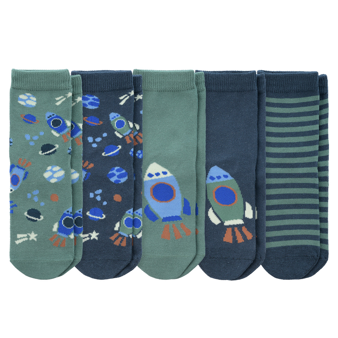 5 Paar Jungen Socken mit Bio-Baumwolle von Topolino