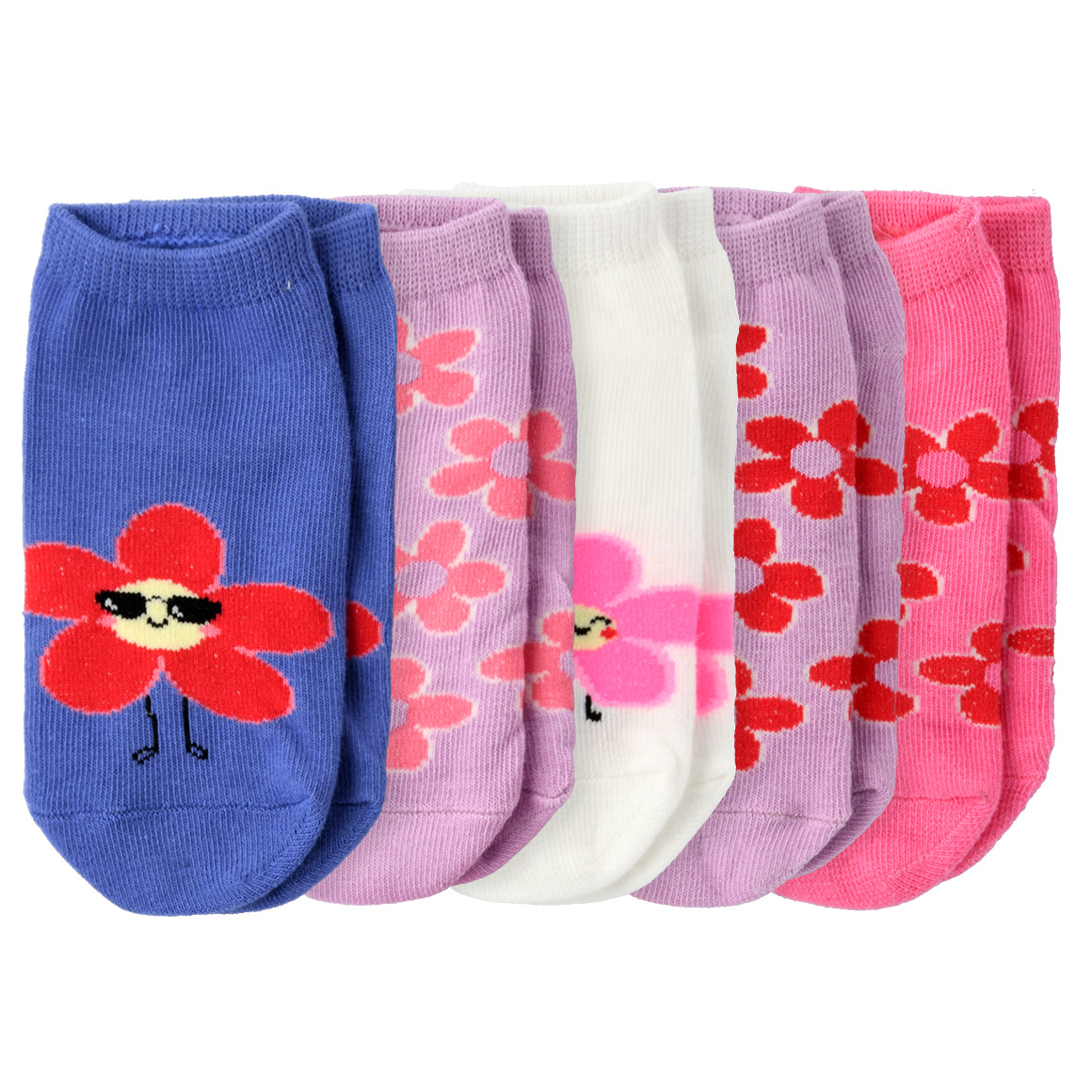 5 Paar Mädchen Sneaker-Socken im Set 5 Paar Mädchen Sneaker-Socken im Set von Topolino