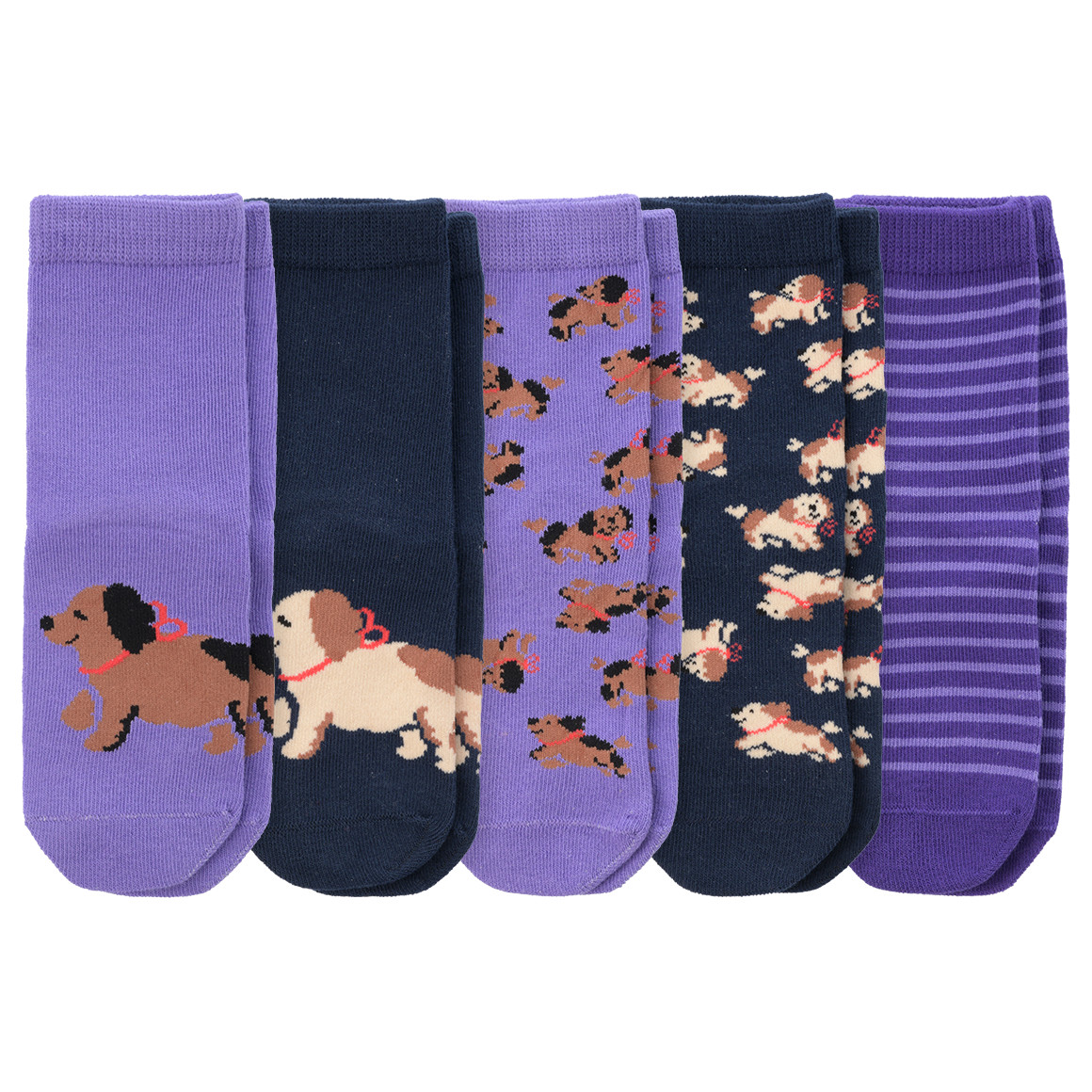 5 Paar Mädchen Socken mit Bio-Baumwolle von Topolino