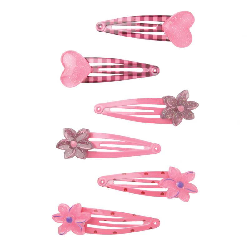 6 Haarspangen in verschiedenen Dessins von Topolino