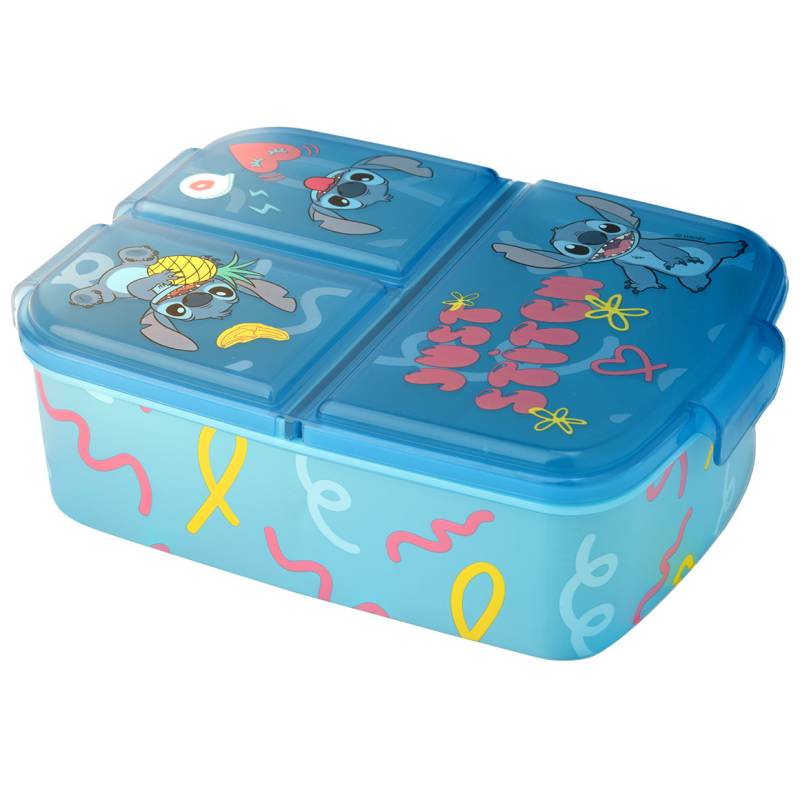 Disney Stitch Brotdose mit 3 Fächern Disney Stitch Brotdose mit 3 Fächern von Topolino