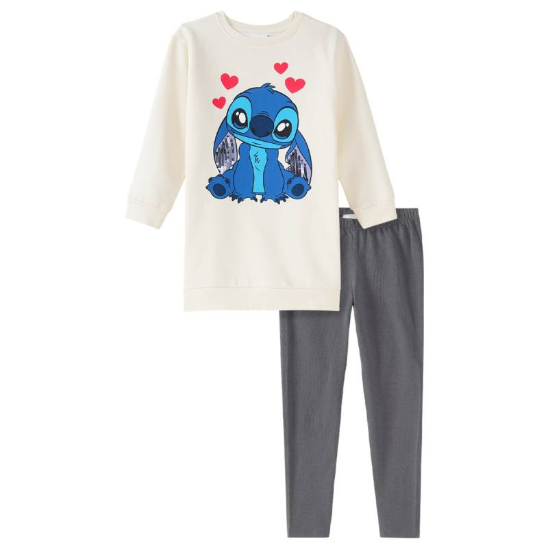 Disney Stitch Set mit Sweatkleid und Leggings von Topolino