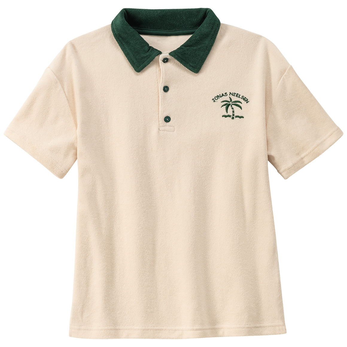 Jungen Frottee-Poloshirt mit Stickerei von Topolino
