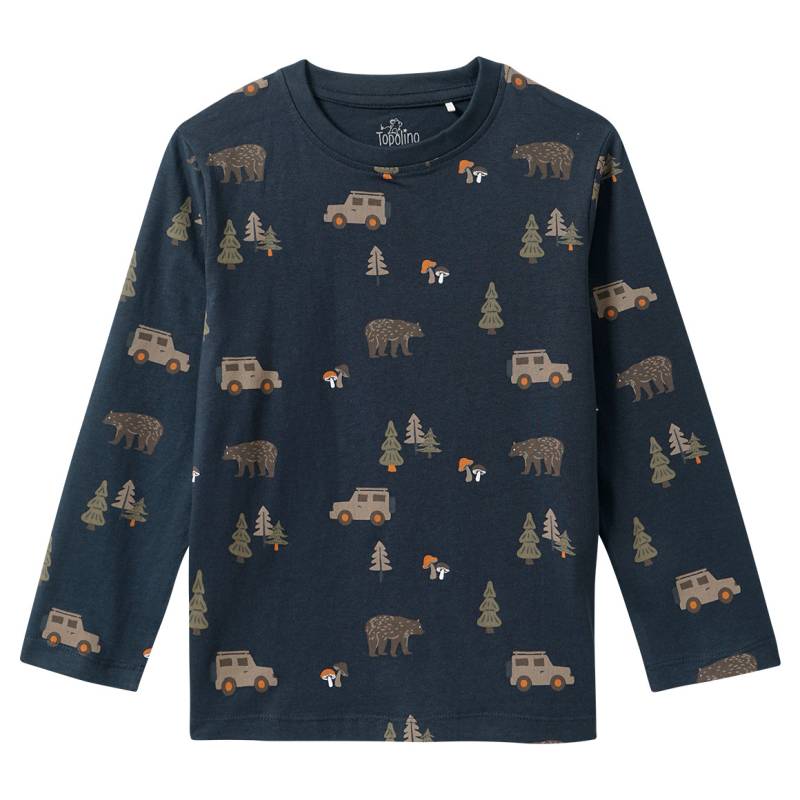 Jungen Langarmshirt mit Wald-Motiven von Topolino