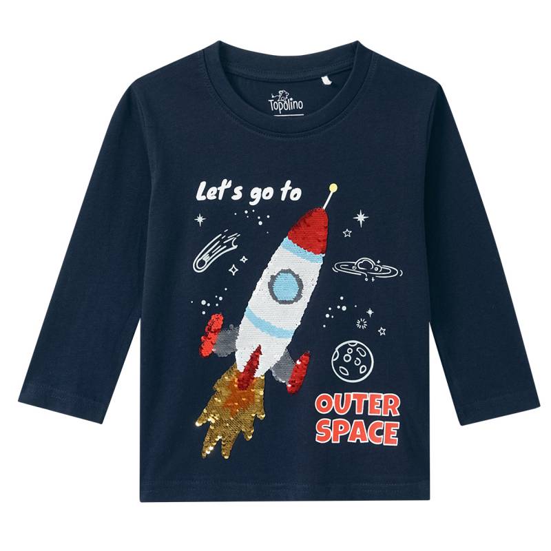 Jungen Langarmshirt mit Wendepailletten von Topolino