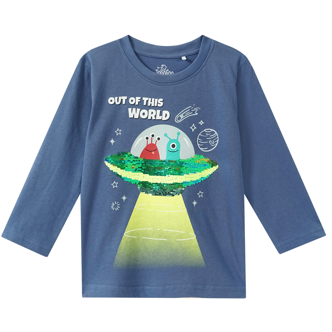 Jungen Langarmshirt mit Wendepailletten von Topolino