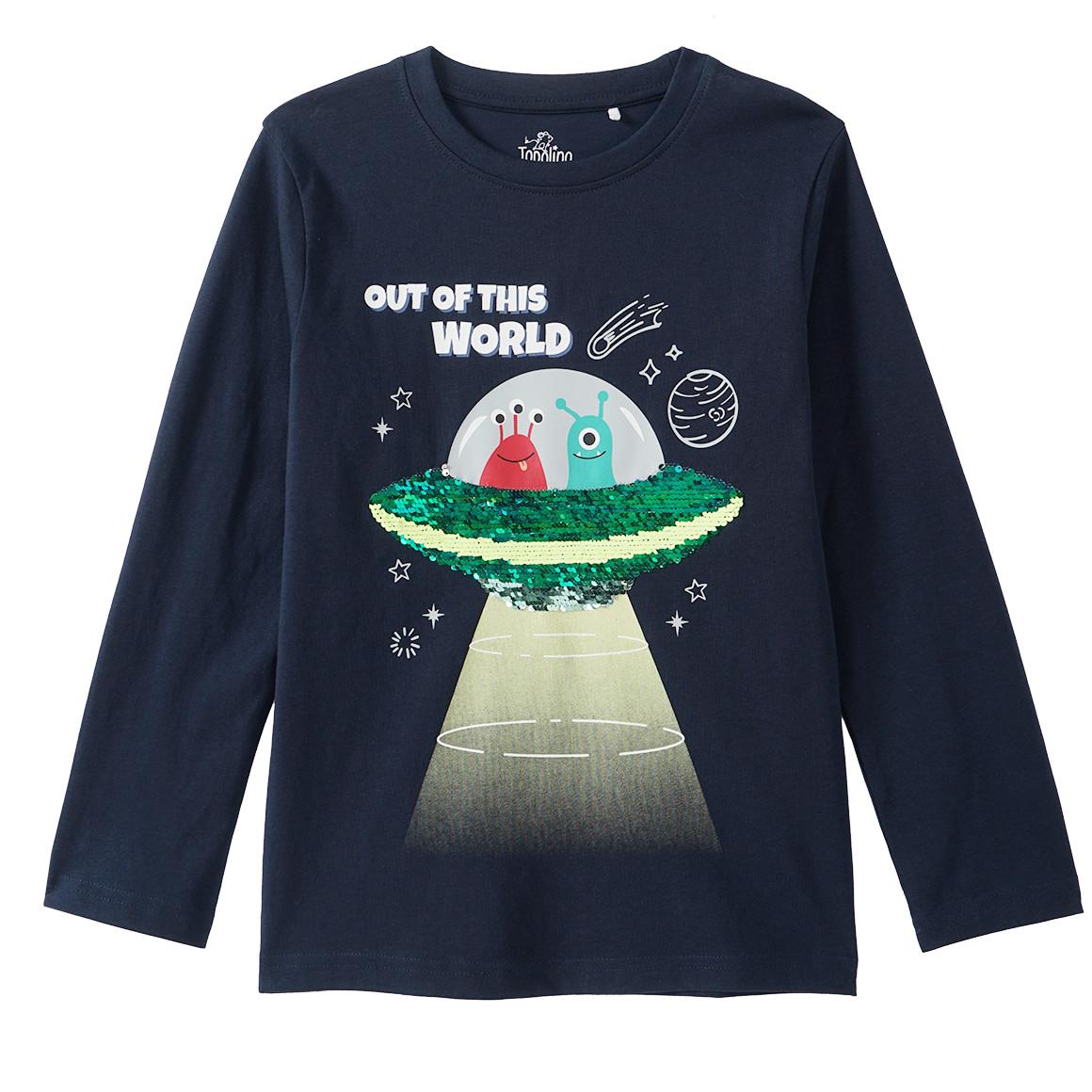 Jungen Langarmshirt mit Wendepailletten von Topolino