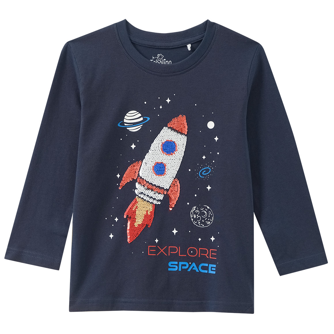 Jungen Langarmshirt mit Wendepailletten Jungen Langarmshirt mit Wendepailletten von Topolino