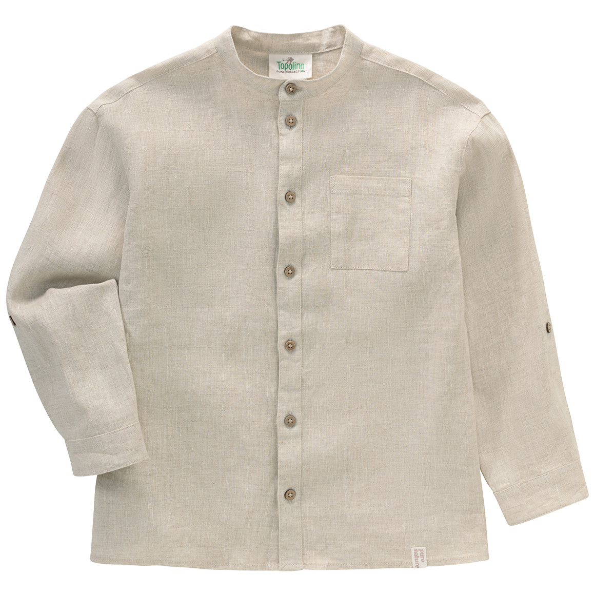 Jungen Leinen-Hemd mit Brusttasche von Topolino