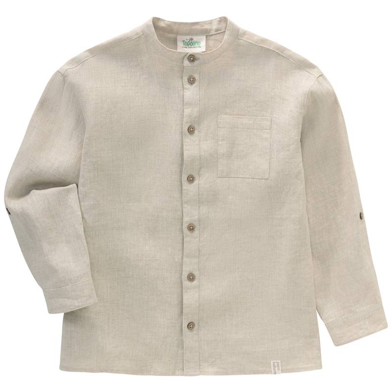 Jungen Leinen-Hemd mit Brusttasche von Topolino