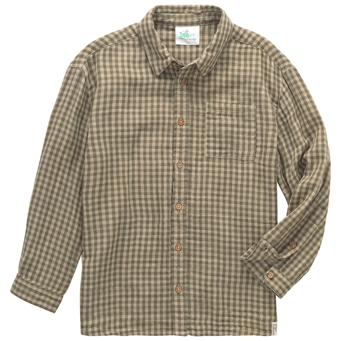 Jungen Musselin-Hemd aus Bio-Baumwolle von Topolino