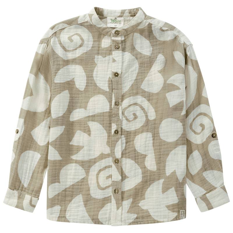 Jungen Musselinhemd mit Allover-Muster von Topolino