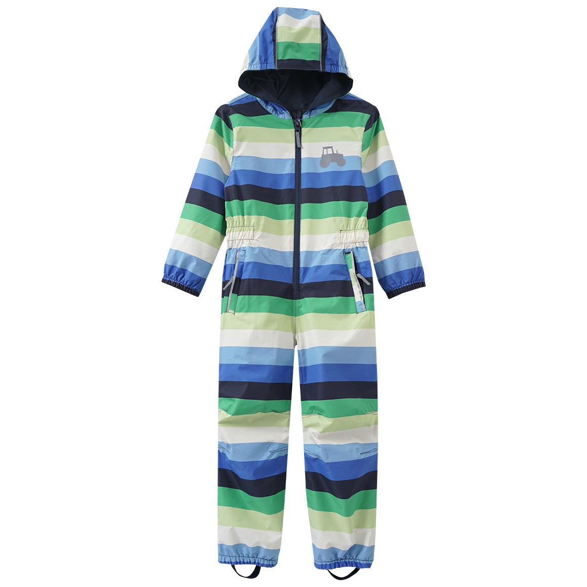 Jungen Regenoverall mit Streifen von Topolino