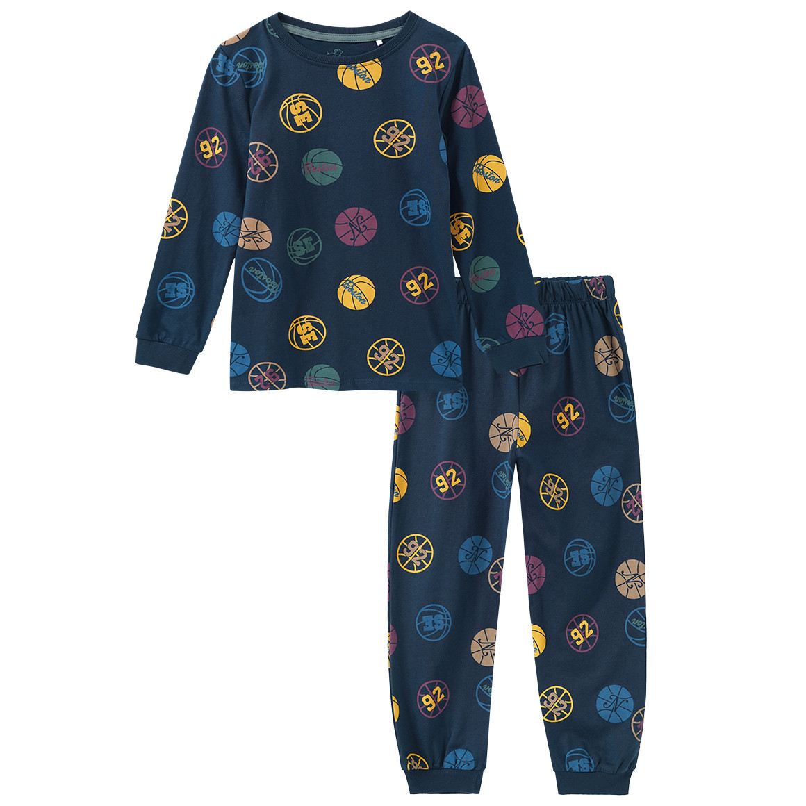 Jungen Schlafanzug mit Ball-Motiven von Topolino