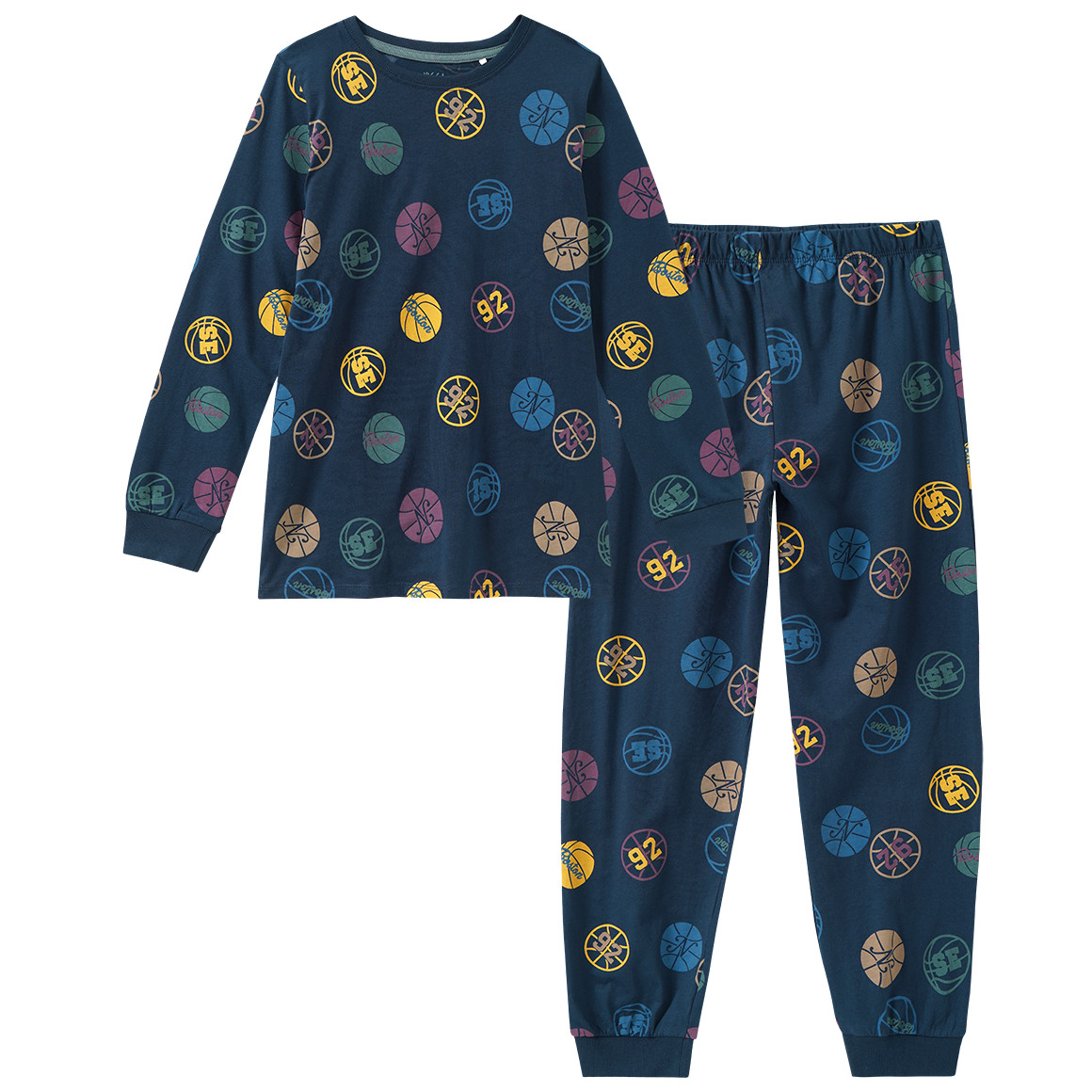 Jungen Schlafanzug mit Ball-Motiven von Topolino