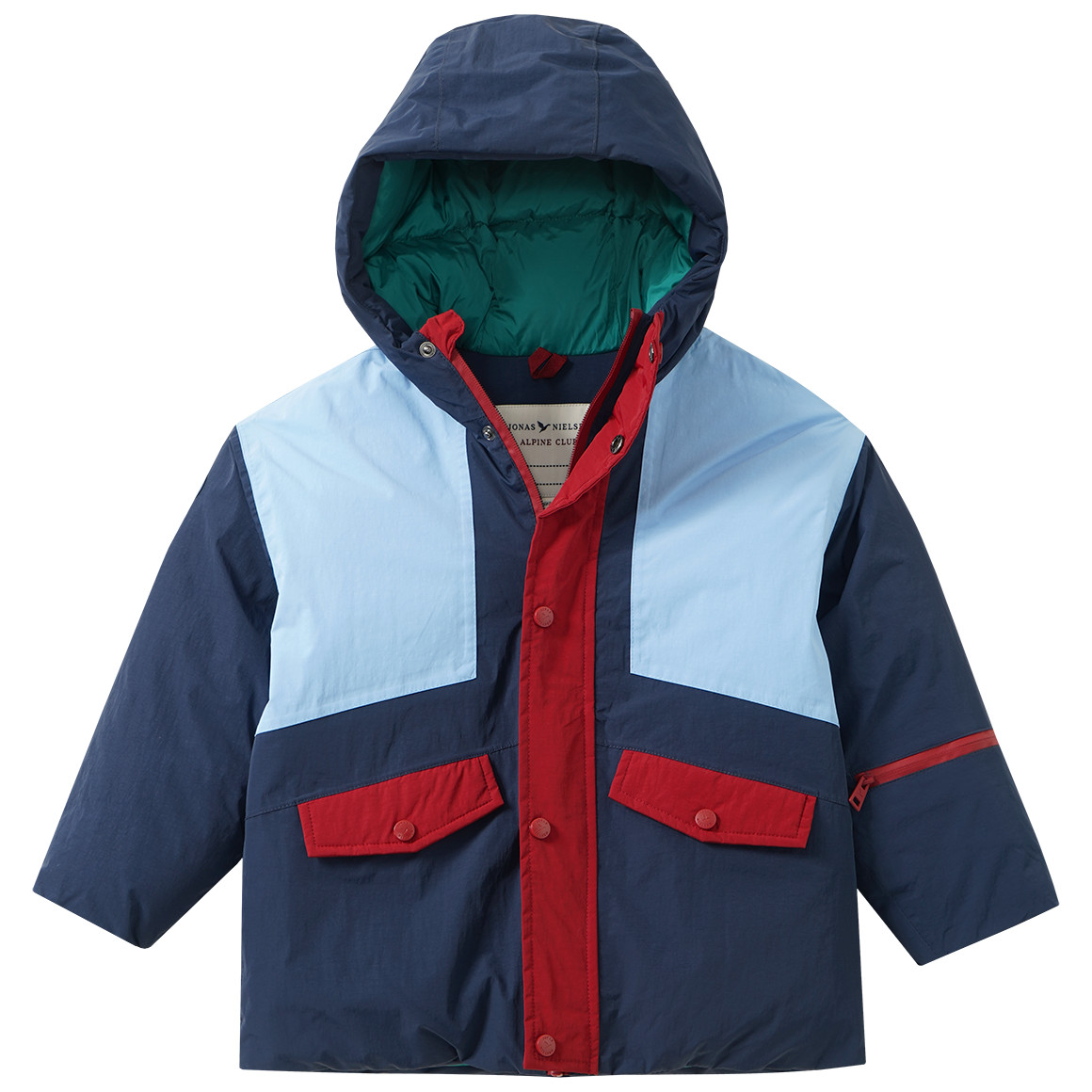 Jungen Schneejacke mit Farbteilern Jungen Schneejacke mit Farbteilern von Topolino