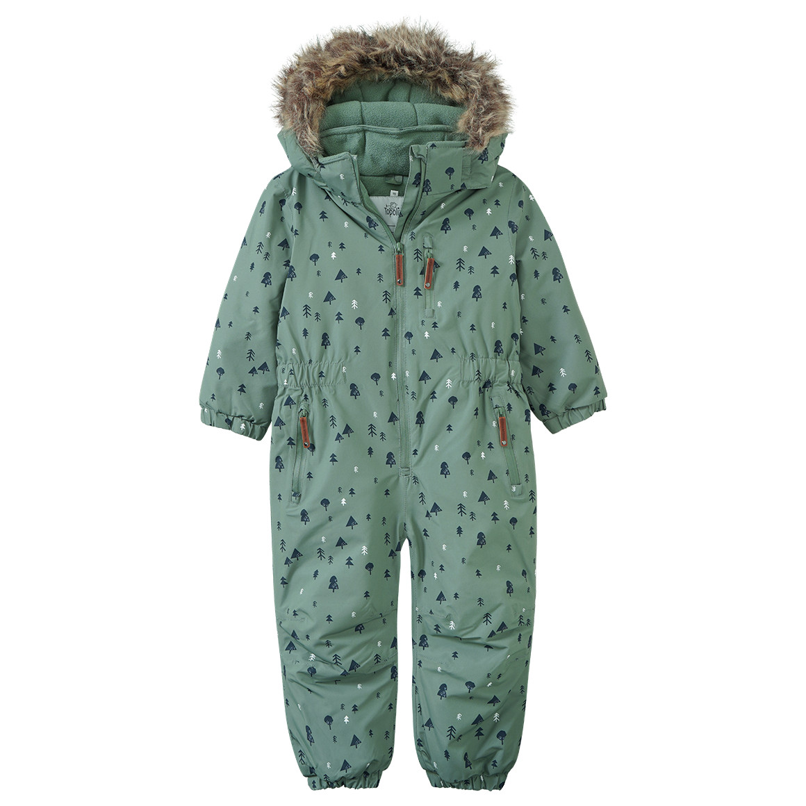 Jungen Schneeoverall mit Fellkapuze Jungen Schneeoverall mit Fellkapuze von Topolino