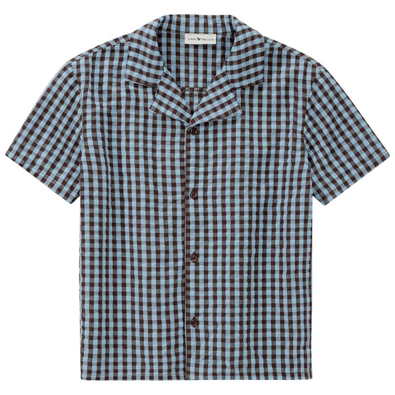 Jungen Seersucker Hemd mit Karo-Muster Jungen Seersucker Hemd mit Karo-Muster von Topolino