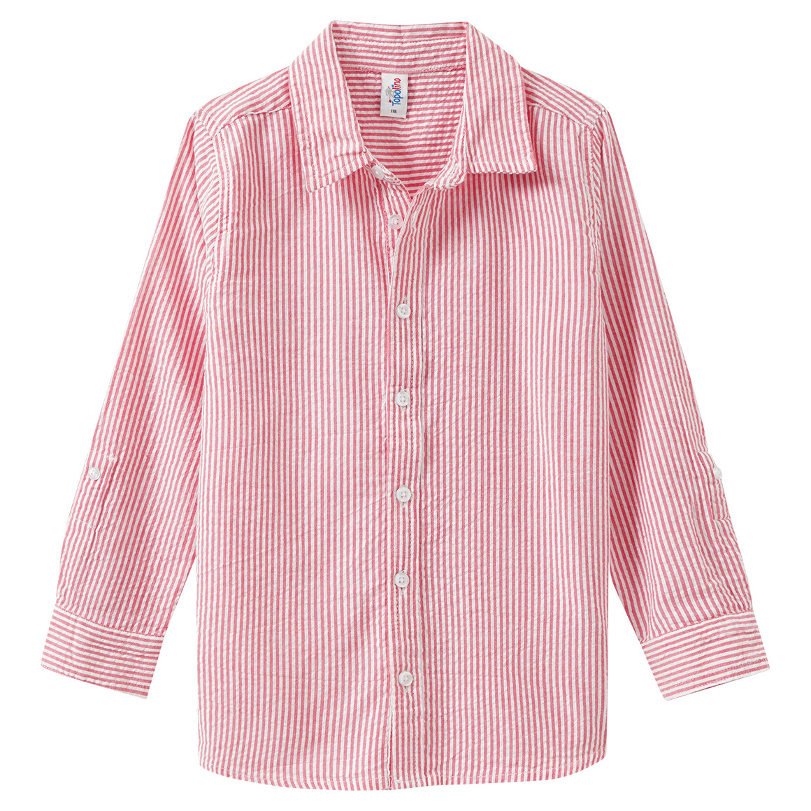 Jungen Seersucker-Hemd mit Streifen von Topolino