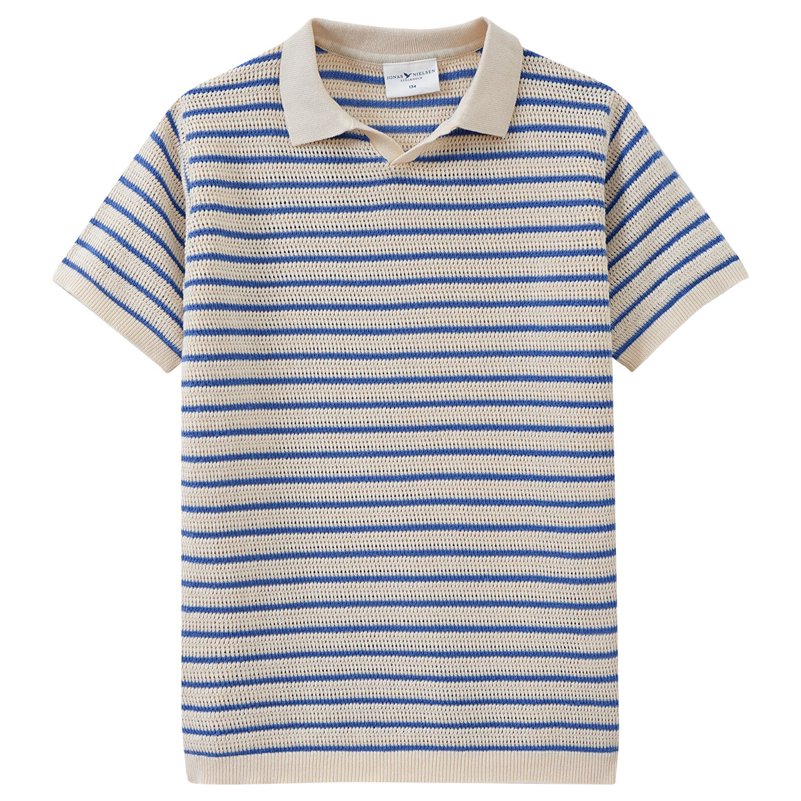Jungen Strick-Poloshirt mit Streifen von Topolino